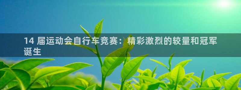 尊龙凯时ag旗舰厅官网客服|14 届运动会自行车竞赛:精彩激烈的较量和冠军
诞生(图1) 尊龙凯时ag旗舰厅官网客服